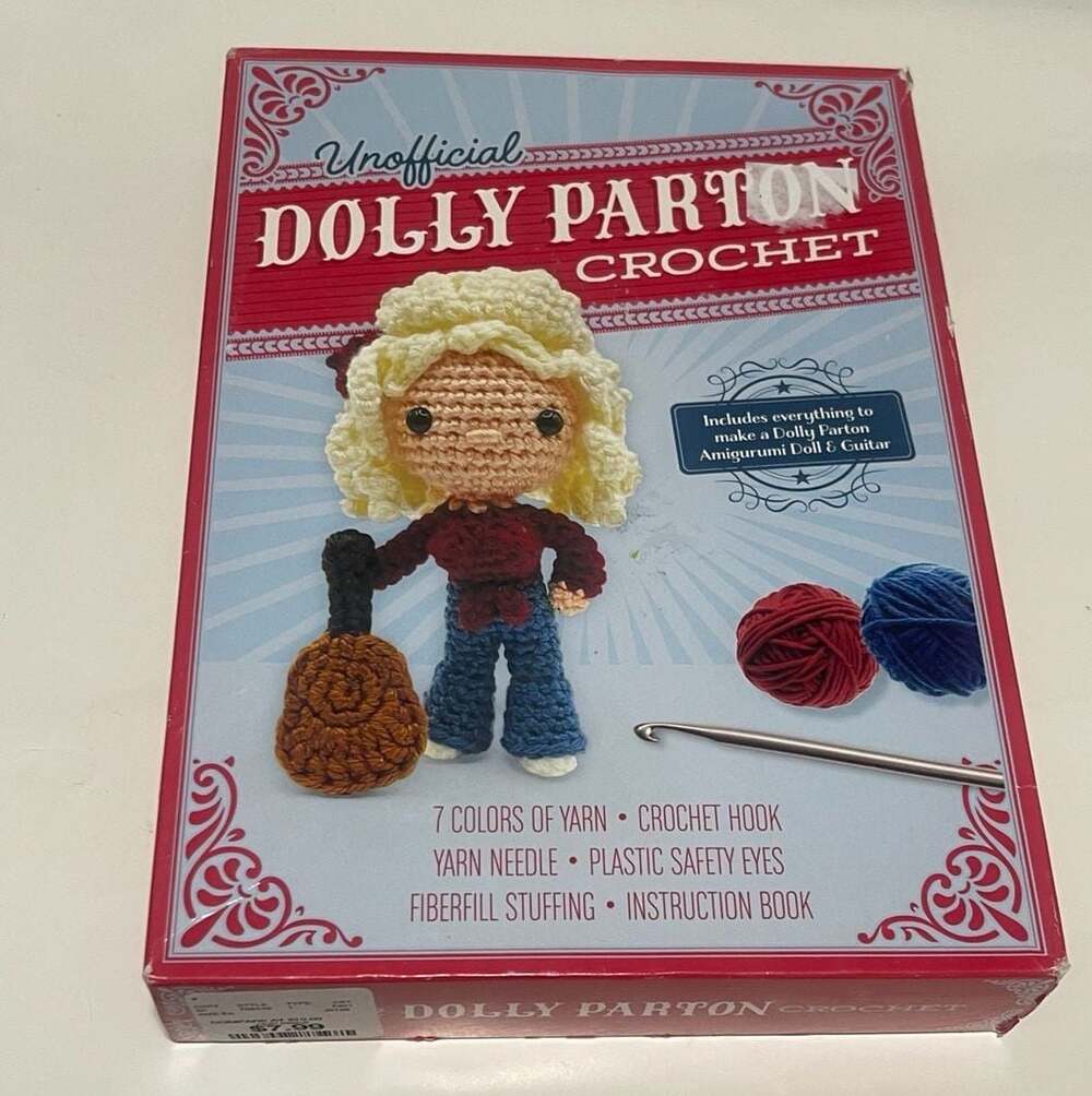 Unofficial Dolly Parton Crochet Kit: Amigurumi Doll and Guitar Craft Set
